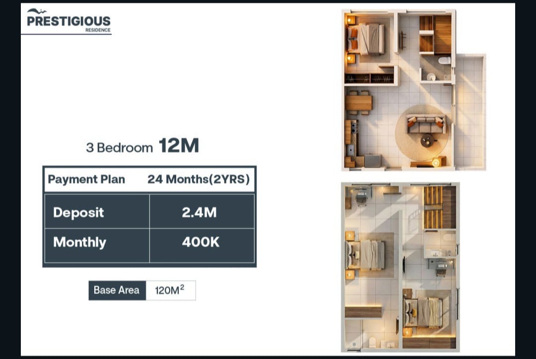 3 Bedroom 12M