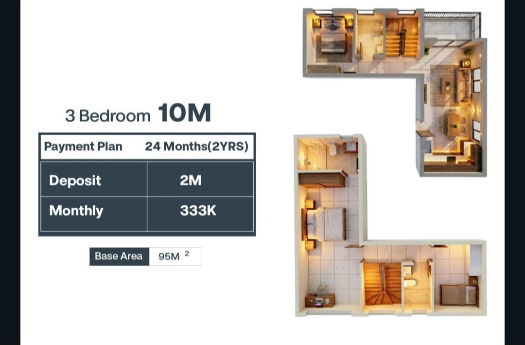 3 Bedroom 10M